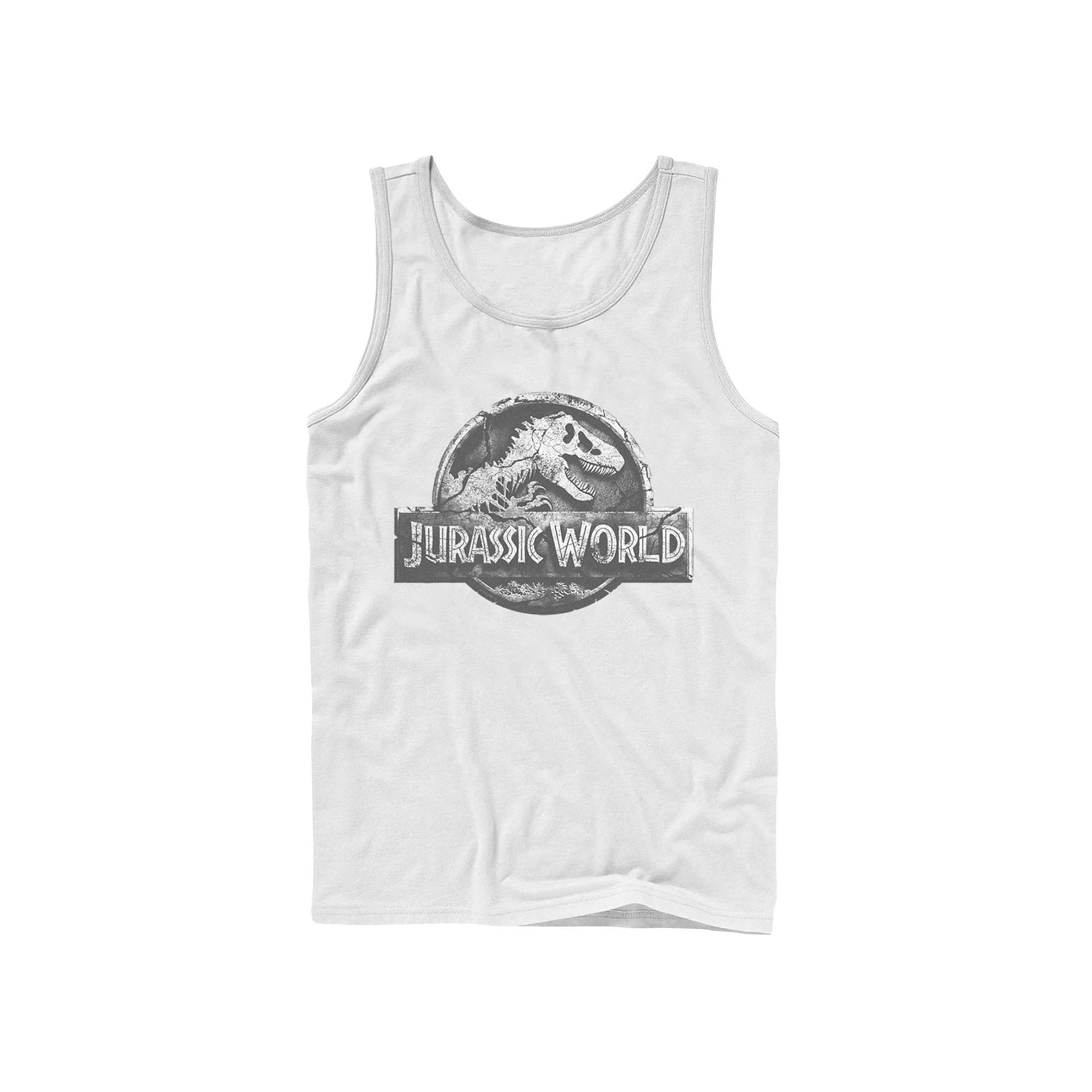Men's Jurassic World Two Return Stone Logo Tank Top,  Product Image