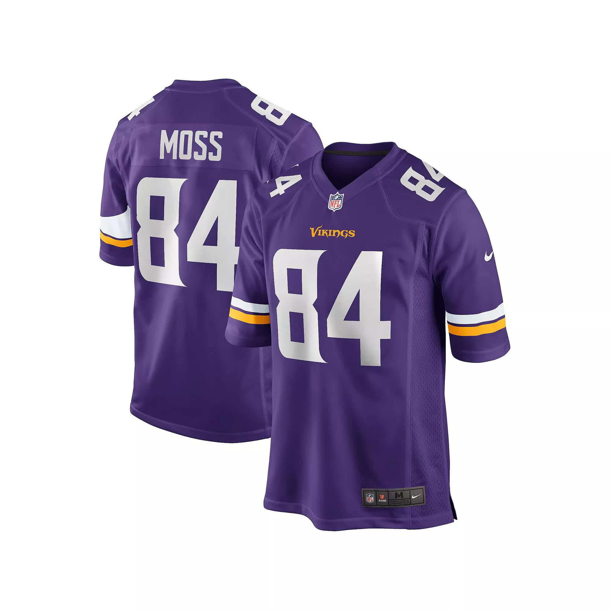 Men's Nike Randy Moss Purple Minnesota Vikings Game Retired Player Jersey,  Product Image