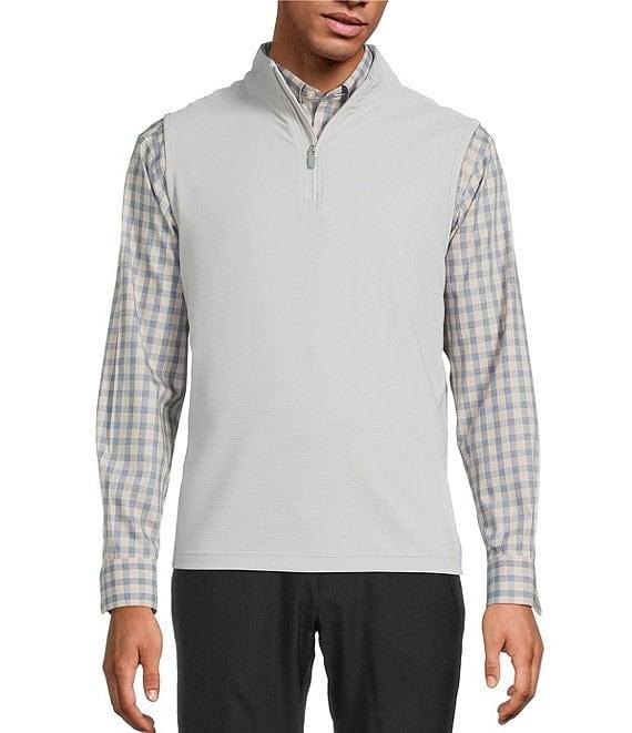 Roundtree & Yorke Performance Solid Quarter-Zip Vest Product Image