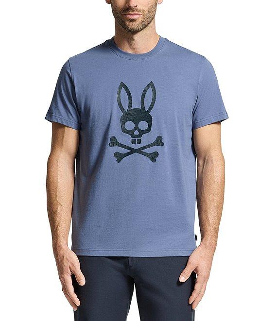 Psycho Bunny Payson Leather Logo Short Sleeve T-Shirt Product Image