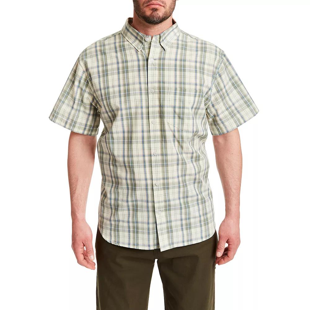 Men's Smith's Workwear Button-Down Plaid Shirt,  Product Image