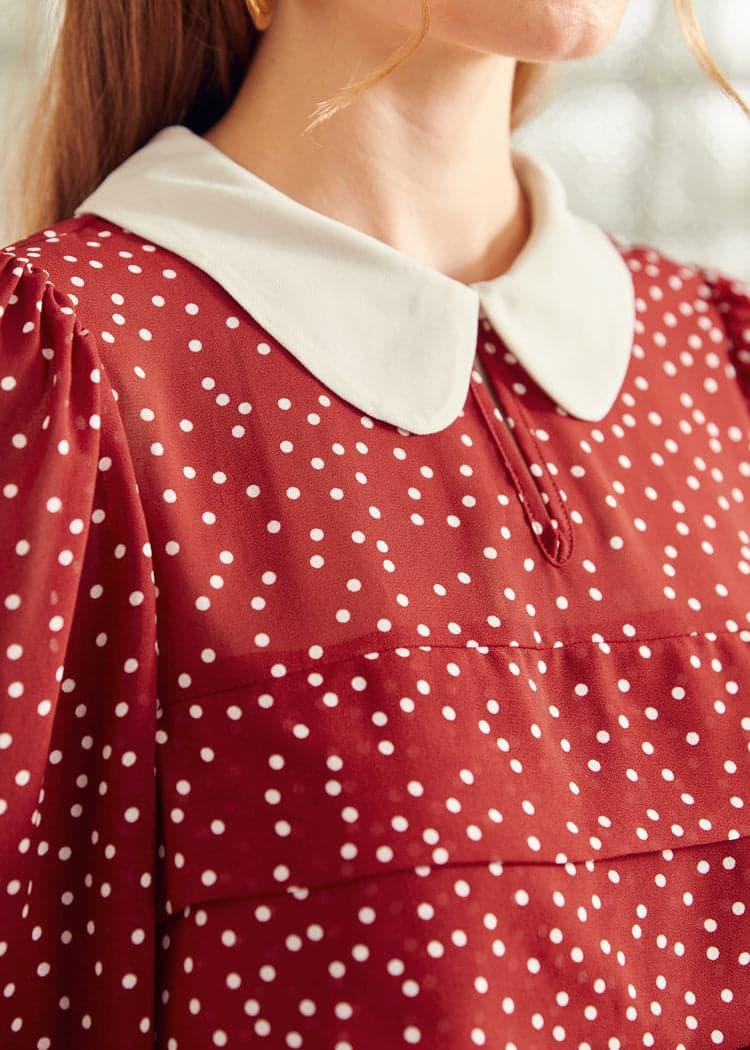 Essence of Every Era Pan Collar Blouse Product Image