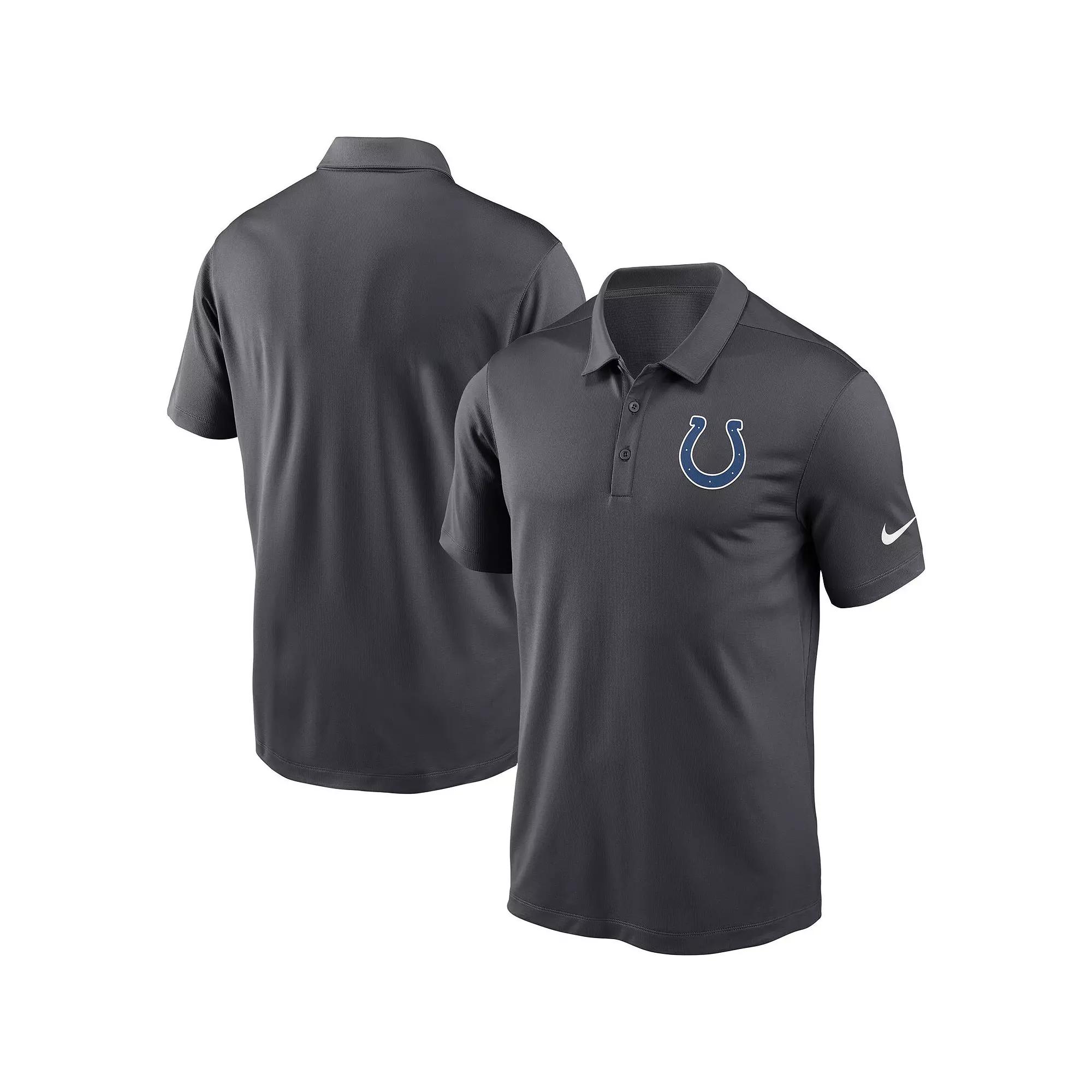 Men's Nike Charcoal Indianapolis Colts Franchise Performance Polo, Size: Large Product Image