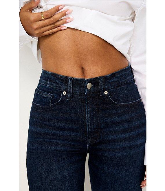 Good American Always Fits Good Legs Crop Denim Mid Rise Skinny Jeans Product Image