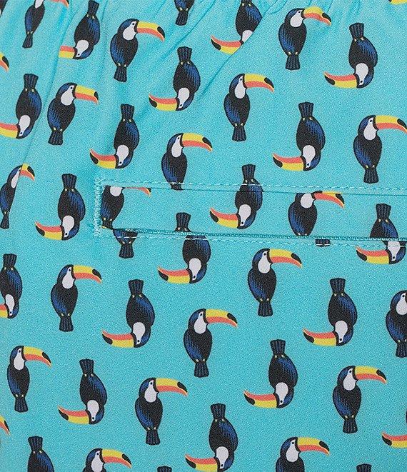 Caribbean Mini Toucan 5#double; Inseam Cabana Swim Trunks Product Image