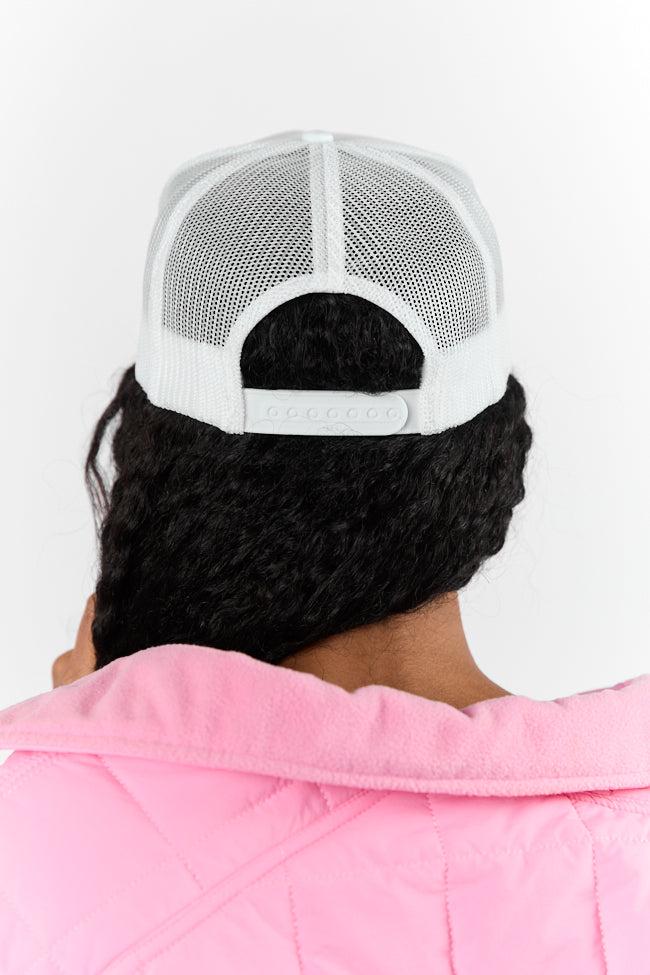 Bow Cherries White Trucker Hat FINAL SALE Product Image