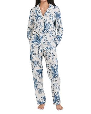 Desmond & Dempsey Bromley Parrot Long Pajama Set Product Image