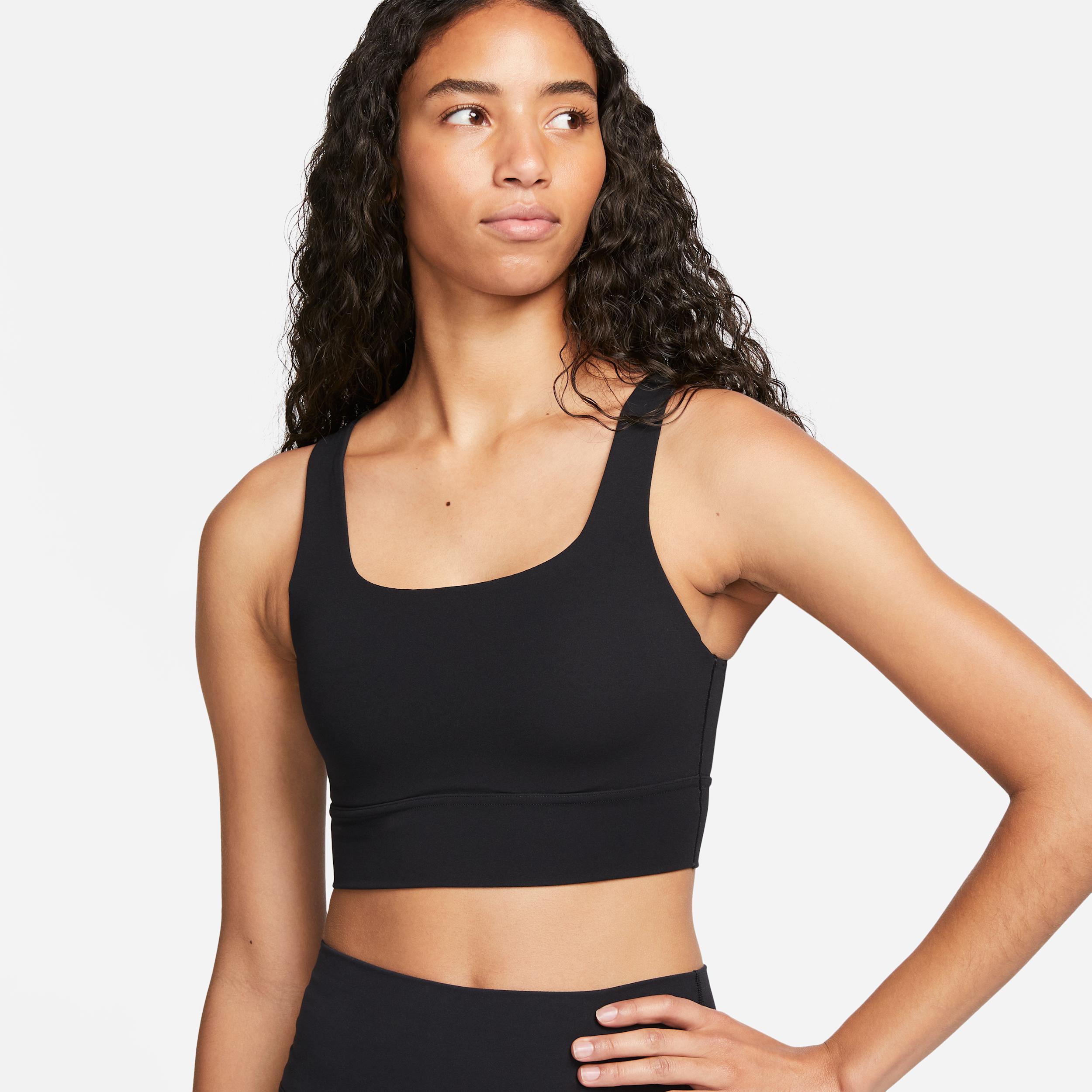 Nike Womens Zenvy Medium-Support Padded Longline Sports Bra | DO6619-010 Product Image