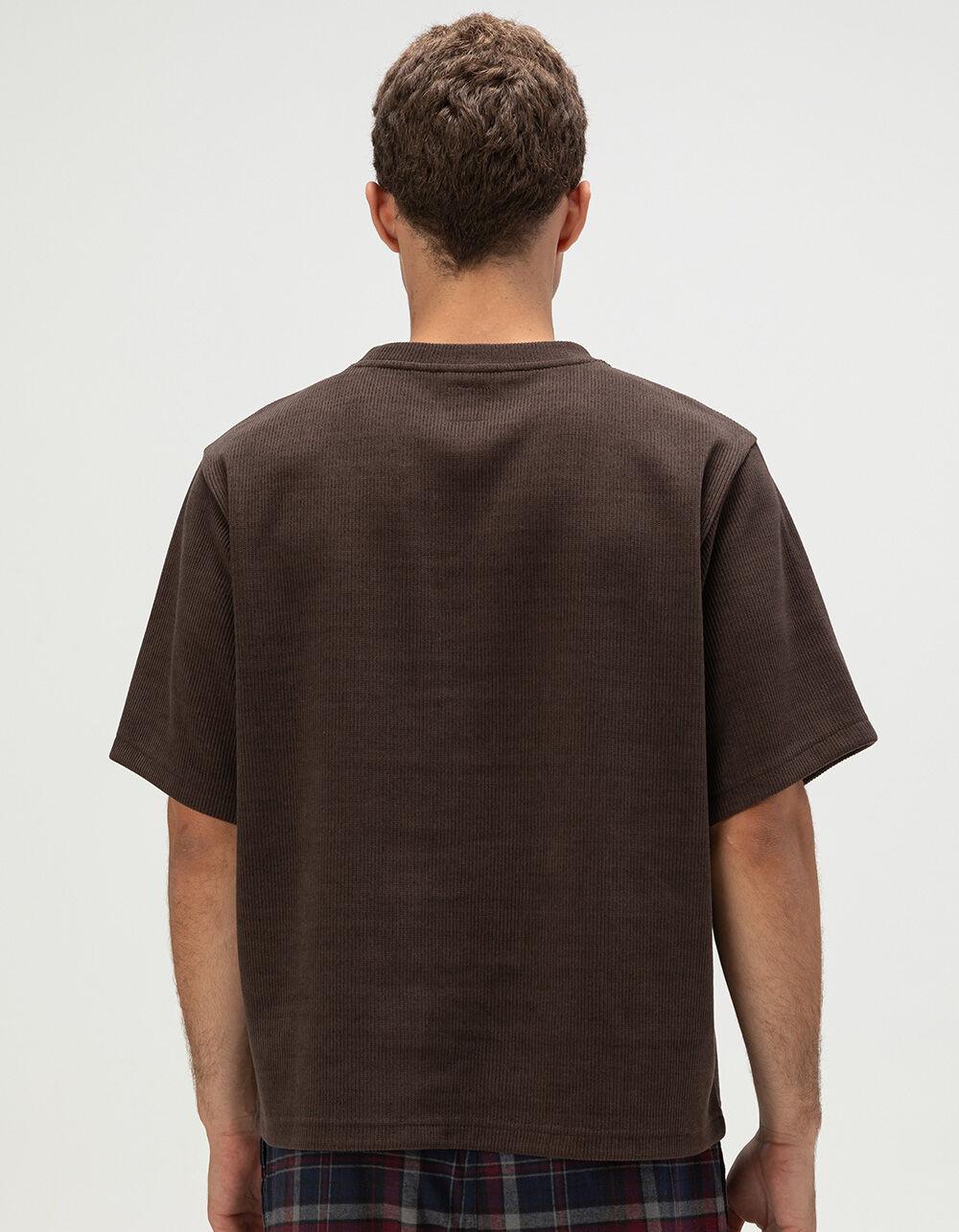 RSQ Mens Textured Boxy Tee - BROWN Product Image