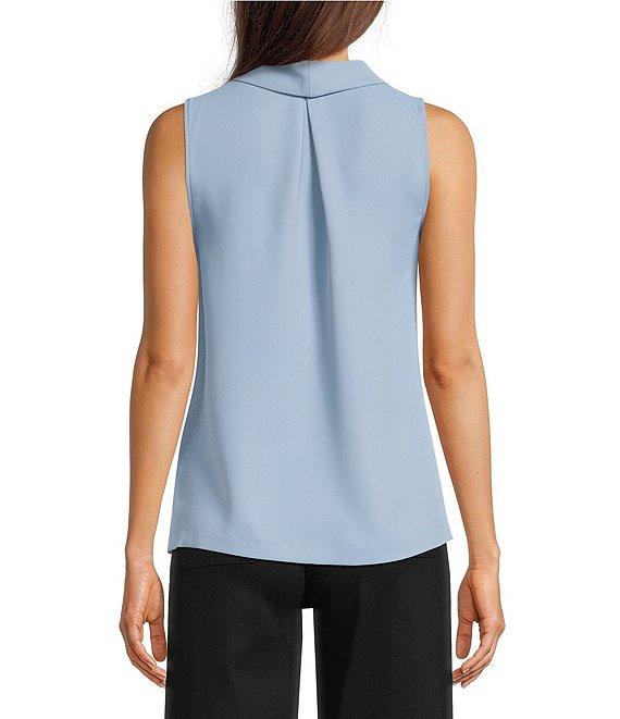Vince Camuto Luxe Crepe de Chine Sleeveless Cowl Neck Tank Top Product Image