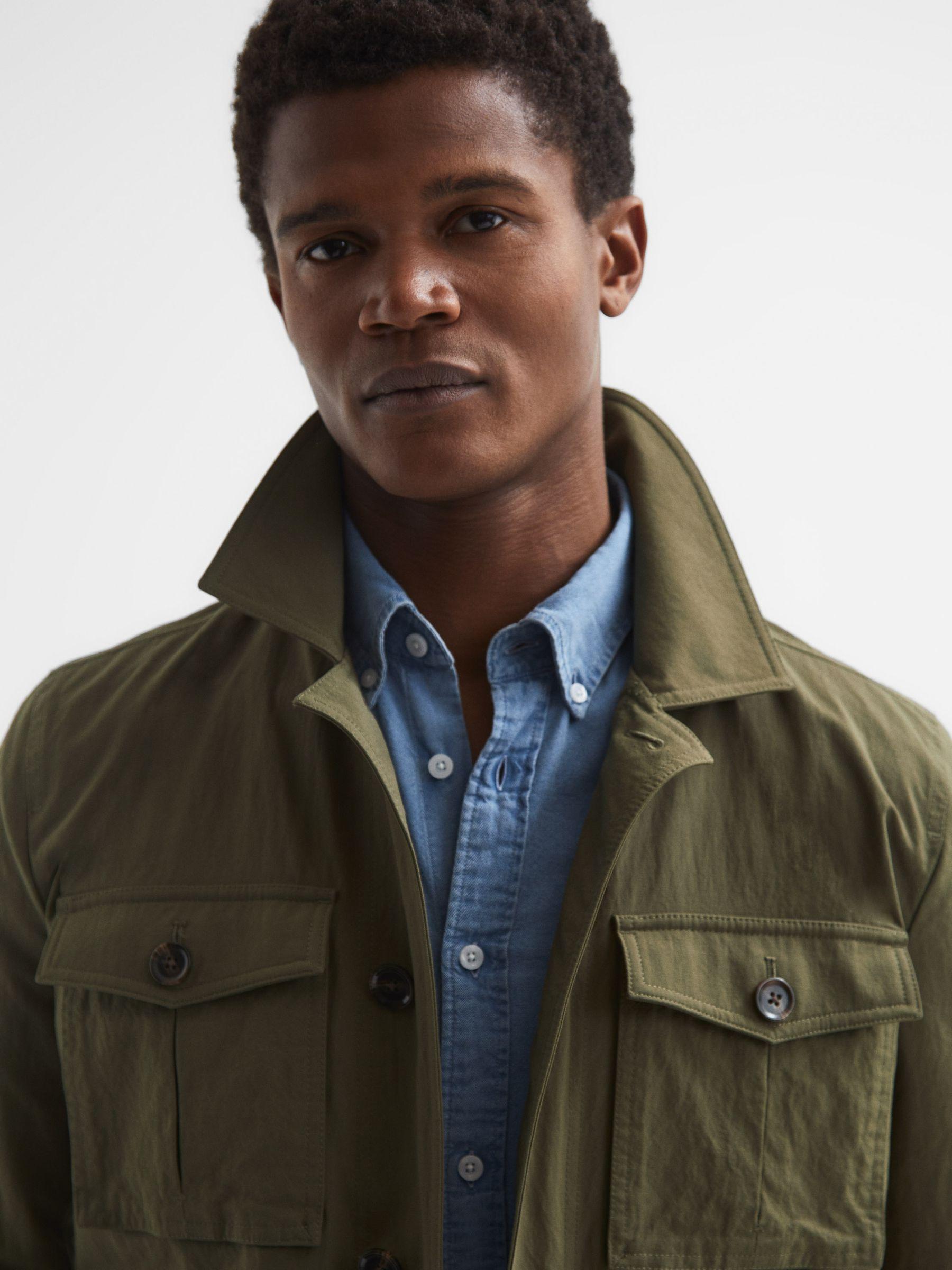Four Pocket Field Jacket in Khaki Product Image