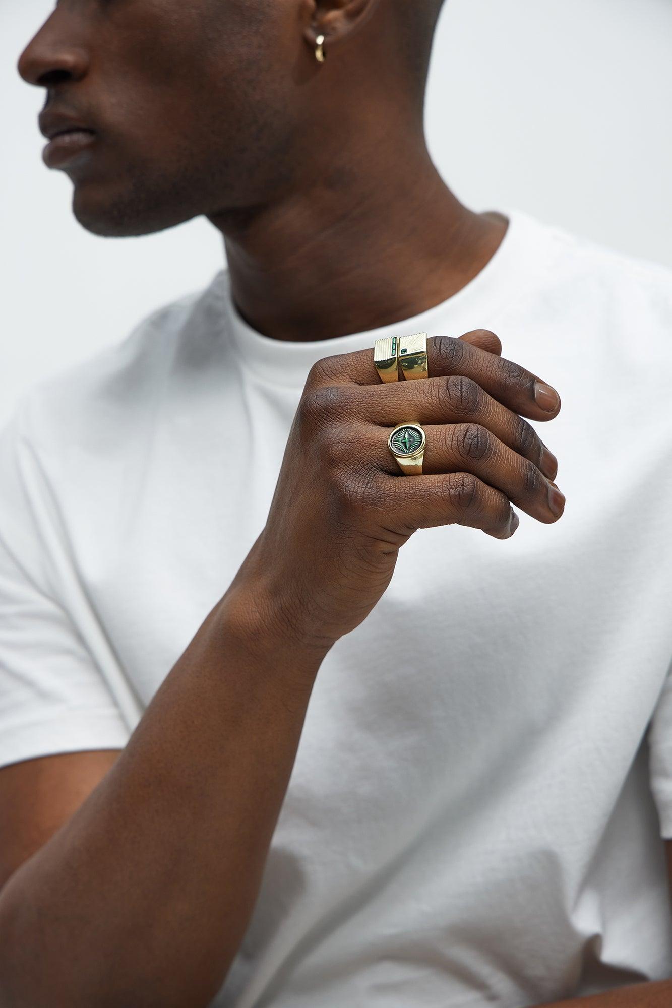 Soaring Signet Ring Set - Gold Product Image