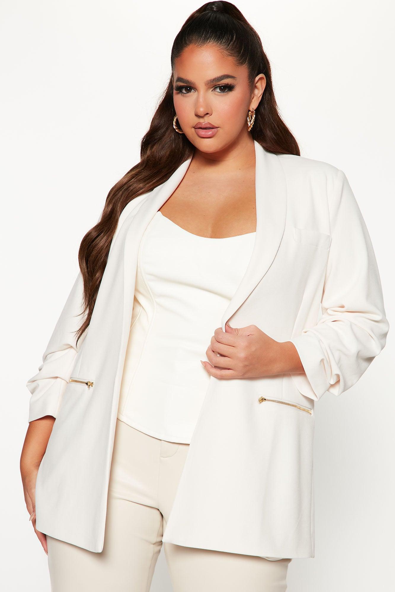 Bethany Blazer - Cream Product Image