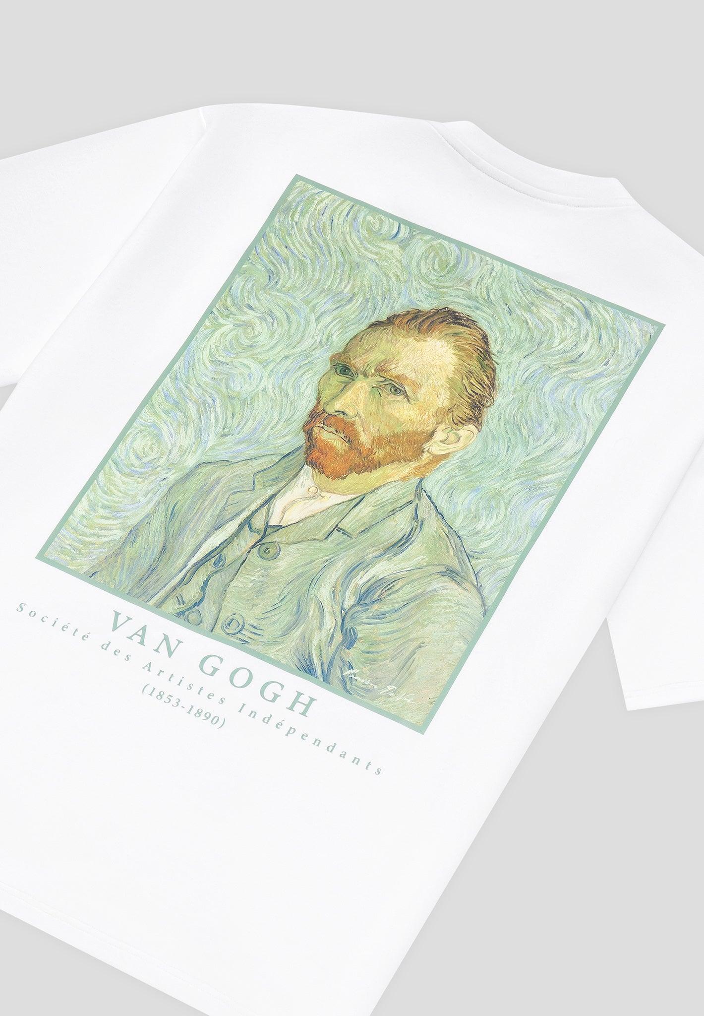 Self Portrait - Van Gogh Cotton T-Shirt - White Male Product Image