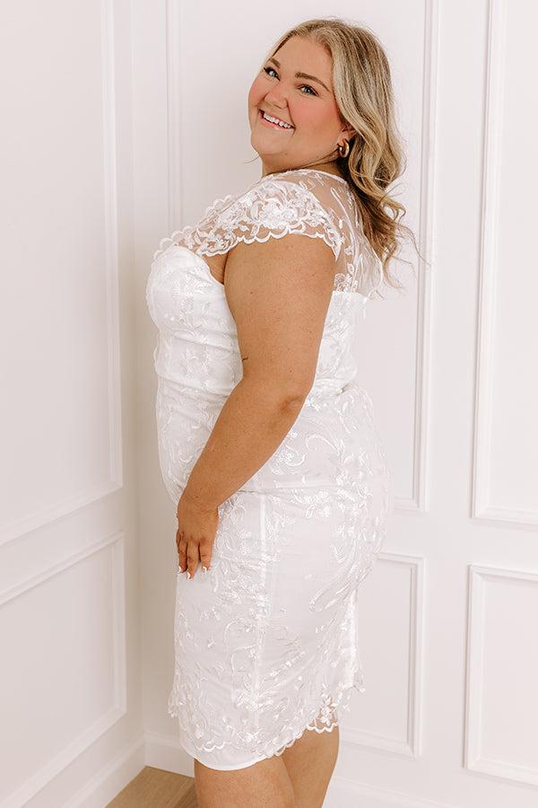 Feel The Spark Embroidered Mini Dress Curves Product Image