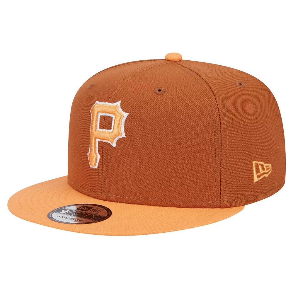 Men's New Era Brown Pittsburgh Pirates Spring Color Two-Tone 9FIFTY Snapback Hat Product Image