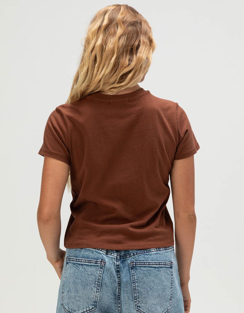 RSQ Womens 14 Baby Tee - BROWN Product Image