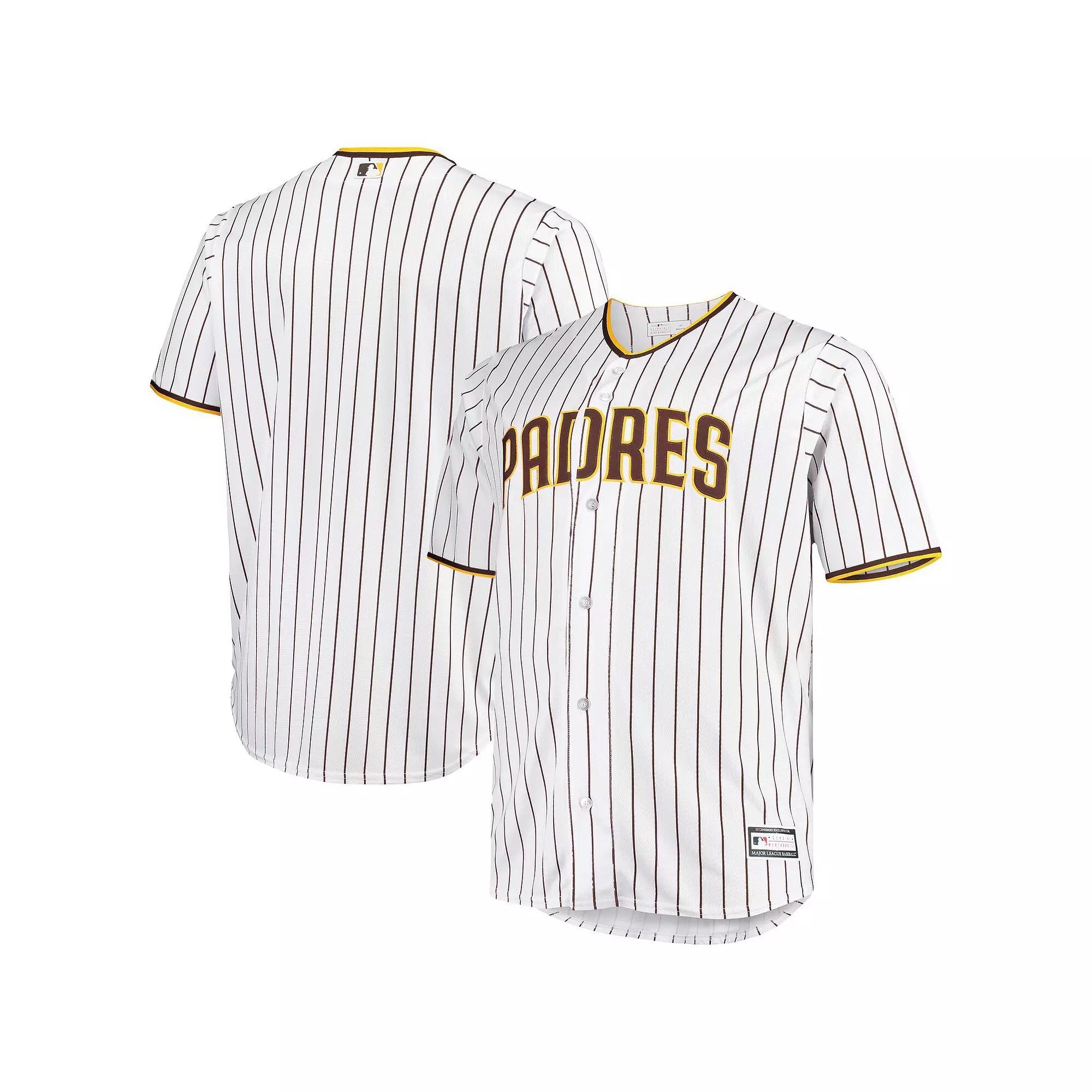 Men's White/Brown San Diego Padres Big & Tall Home Replica Team Jersey,  Product Image