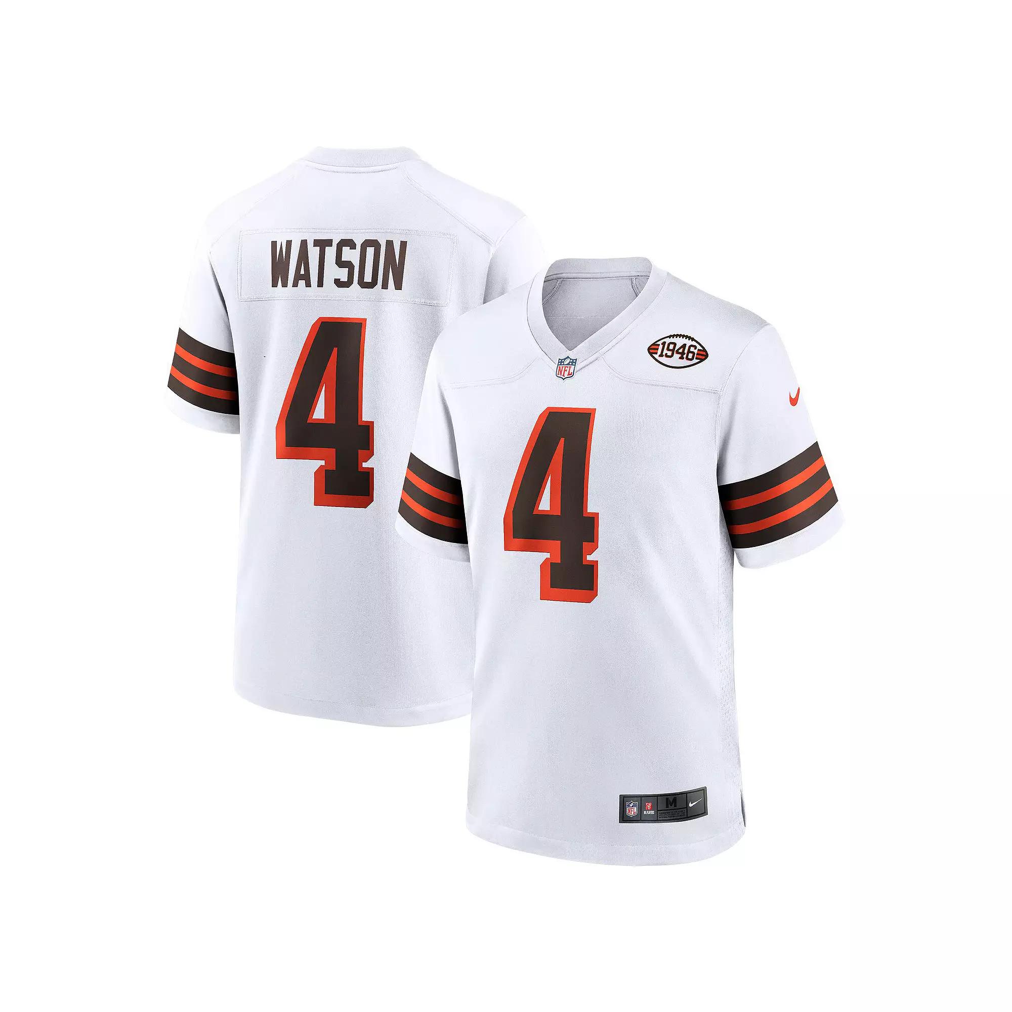 Men's Nike Deshaun Watson White Cleveland Browns Alternate Game Jersey,  Product Image
