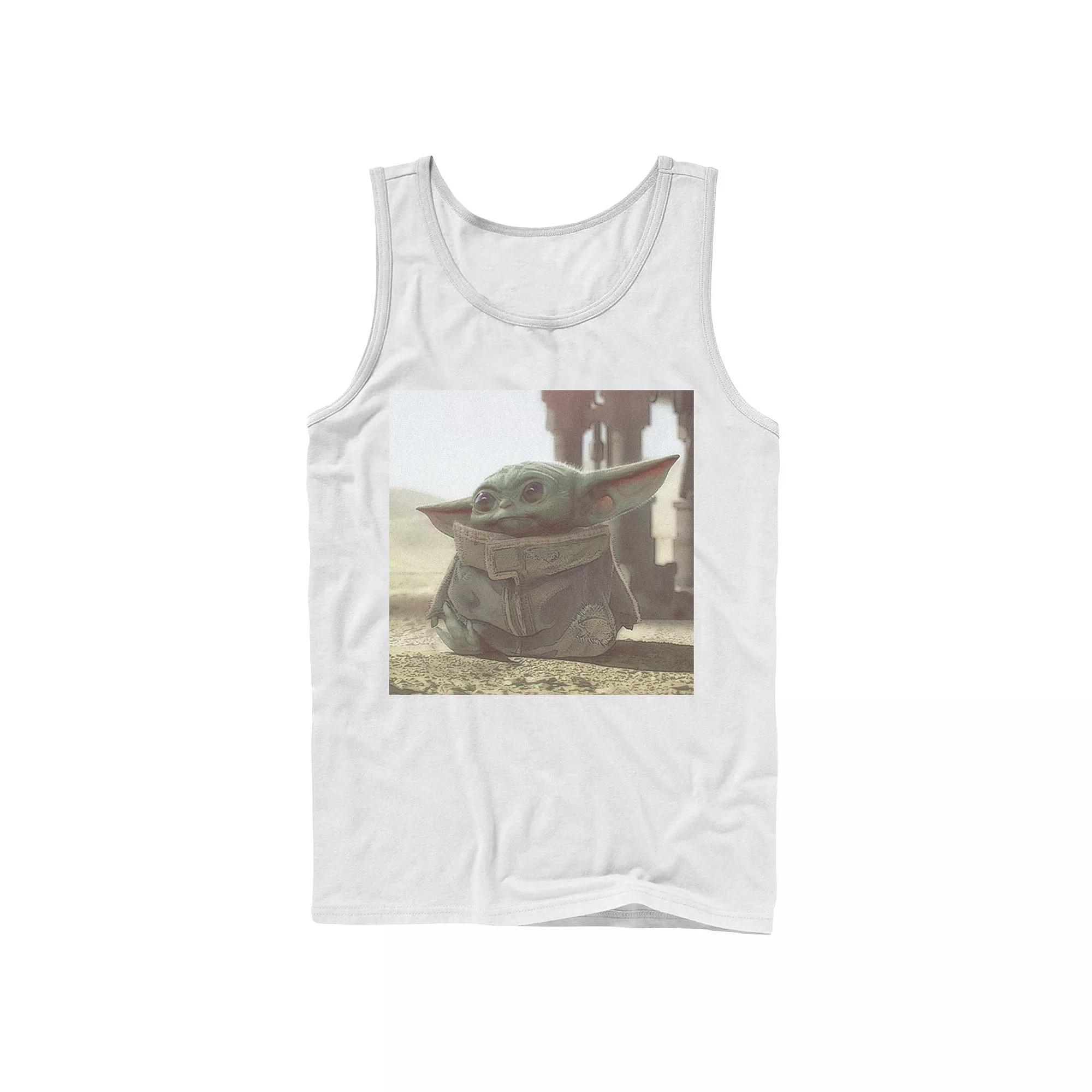 Men's Star Wars The Mandalorian The Child aka Baby Yoda Photograph Tank Top,  Product Image