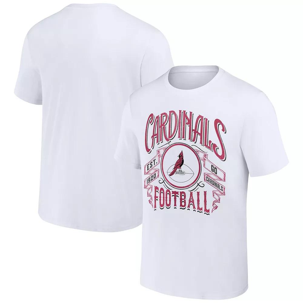 Men's NFL x Darius Rucker Collection by Fanatics White Arizona Cardinals Vintage Football T-Shirt, Size: Small Product Image