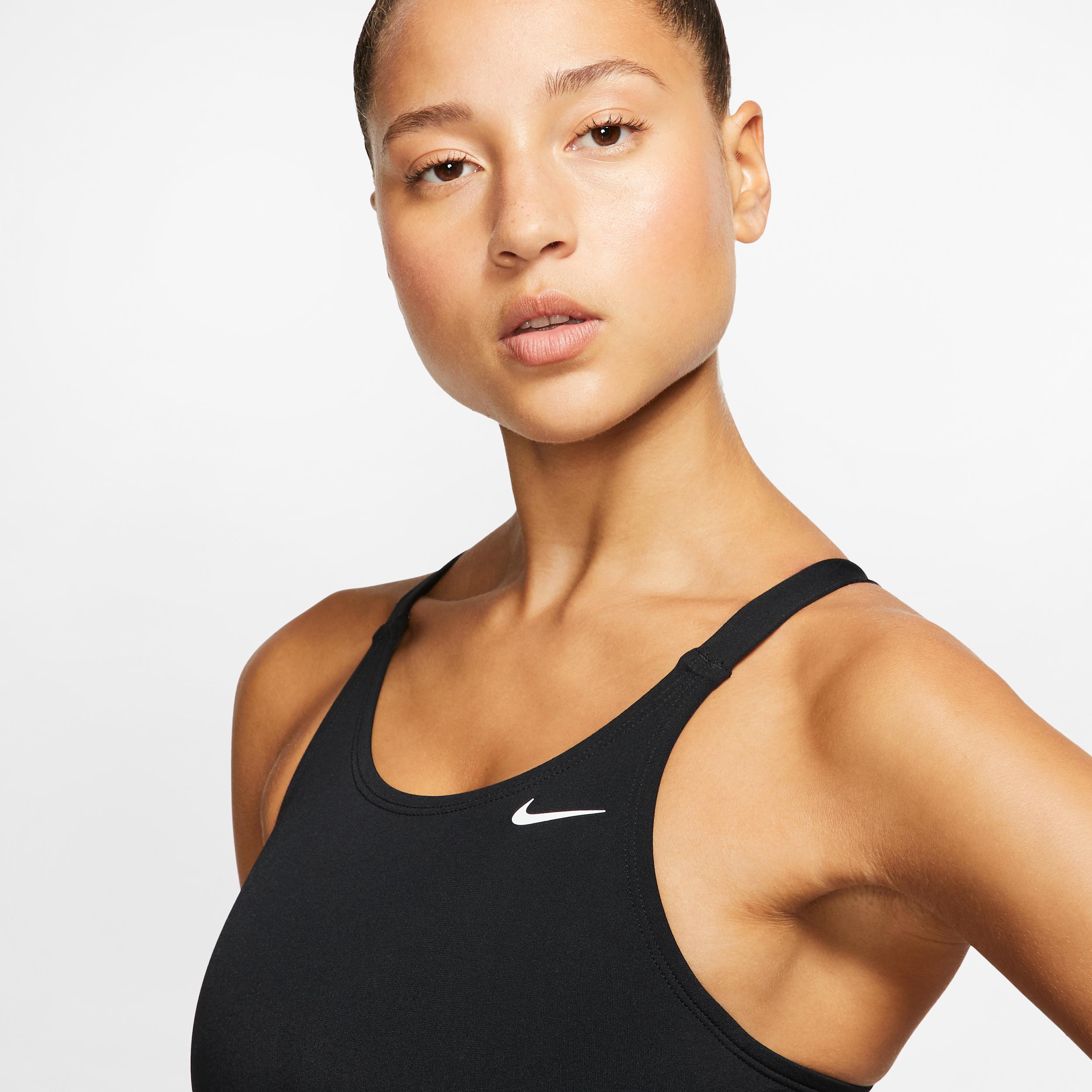 Nike Womens Poly Solid Fastback 1-Piece Swimsuit | CW9507-010 Product Image