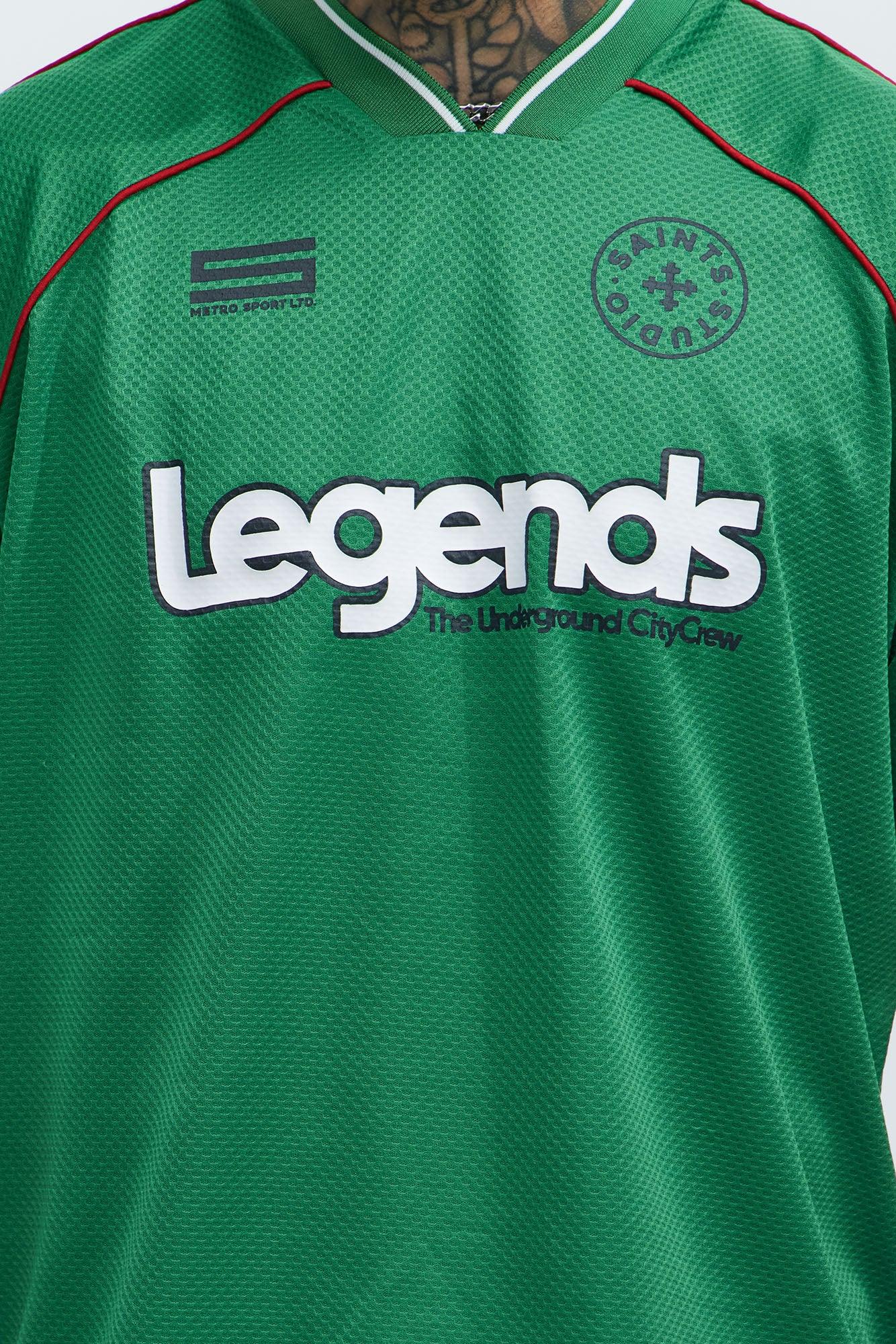 Legends V-Neck Soccer Jersey - Green Product Image