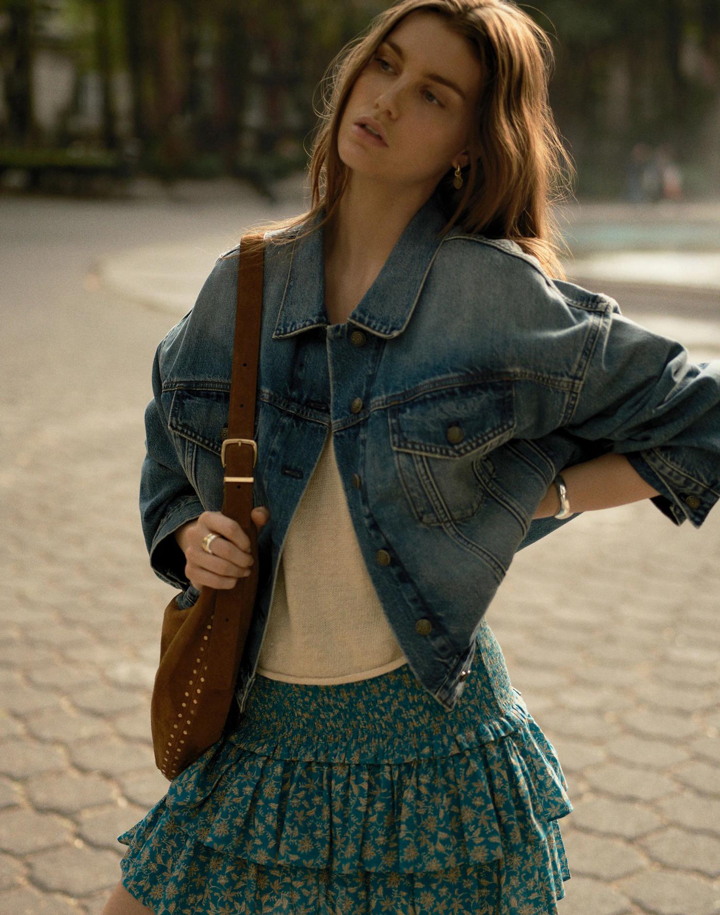 Tiered Mini Skirt Product Image