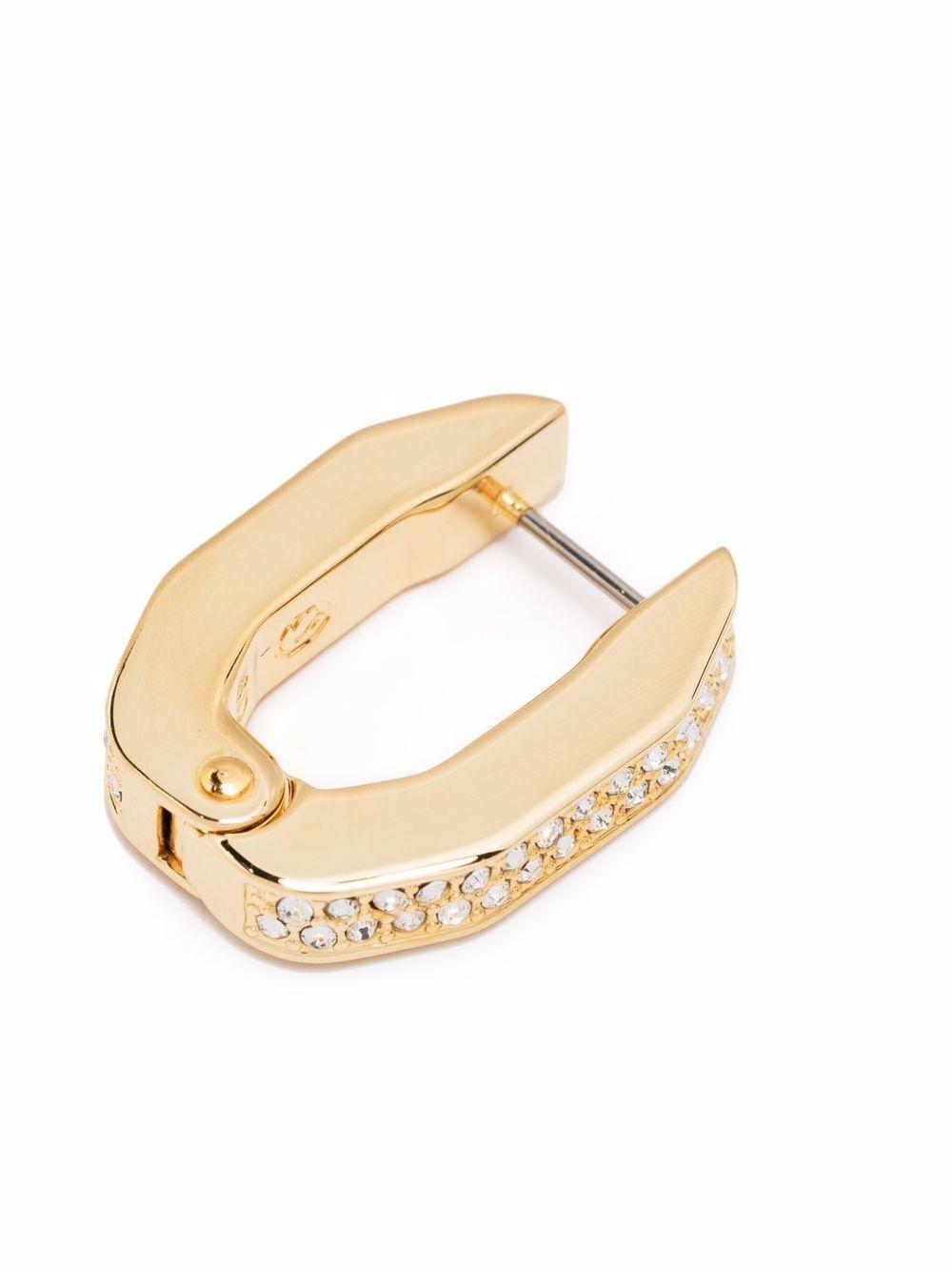 Dextera crystal embellished hoop earrings Product Image
