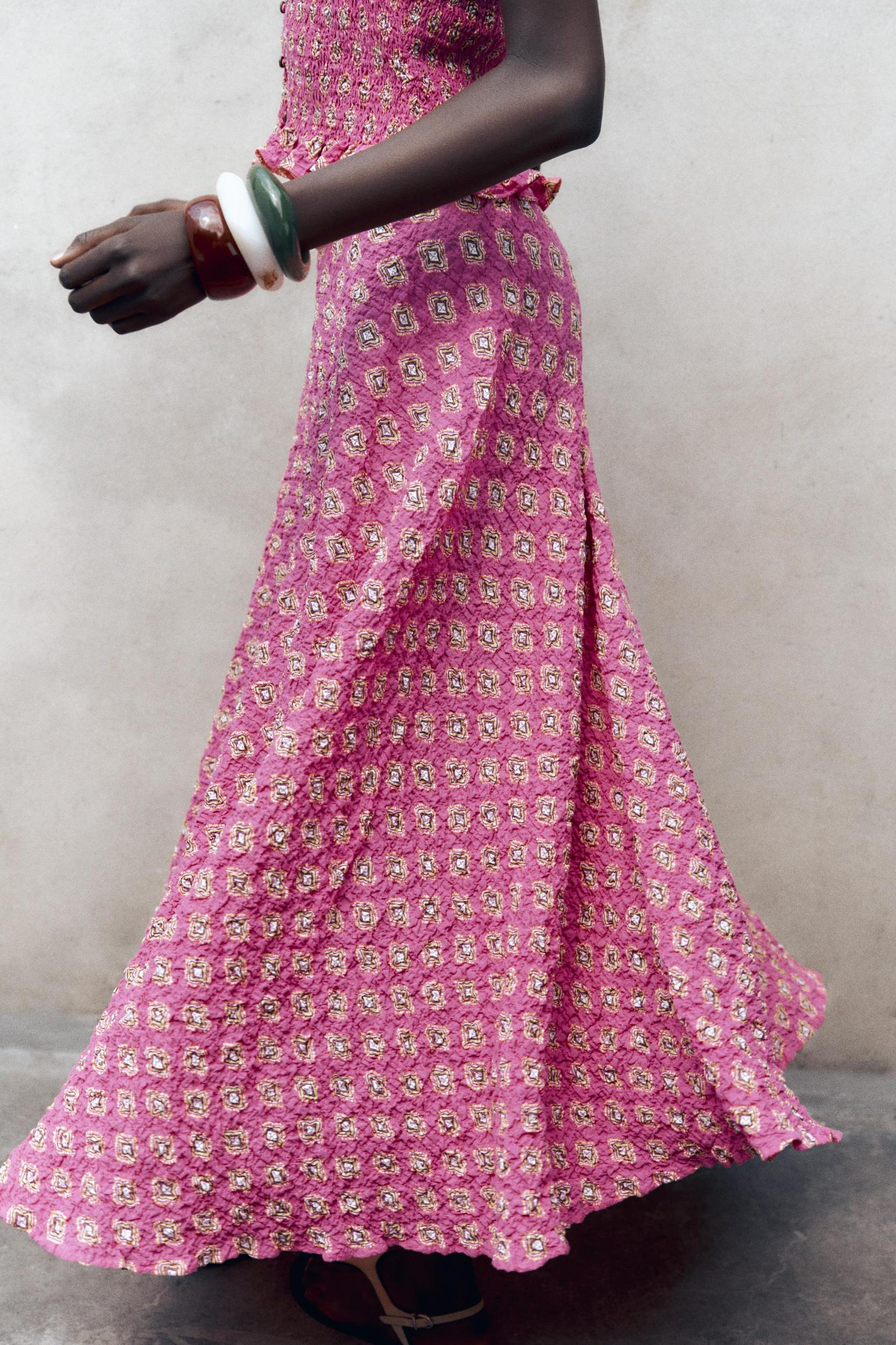 PRINTED MIDI SKIRT Product Image