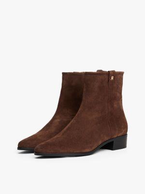 Suede Zip Ankle Boot Product Image