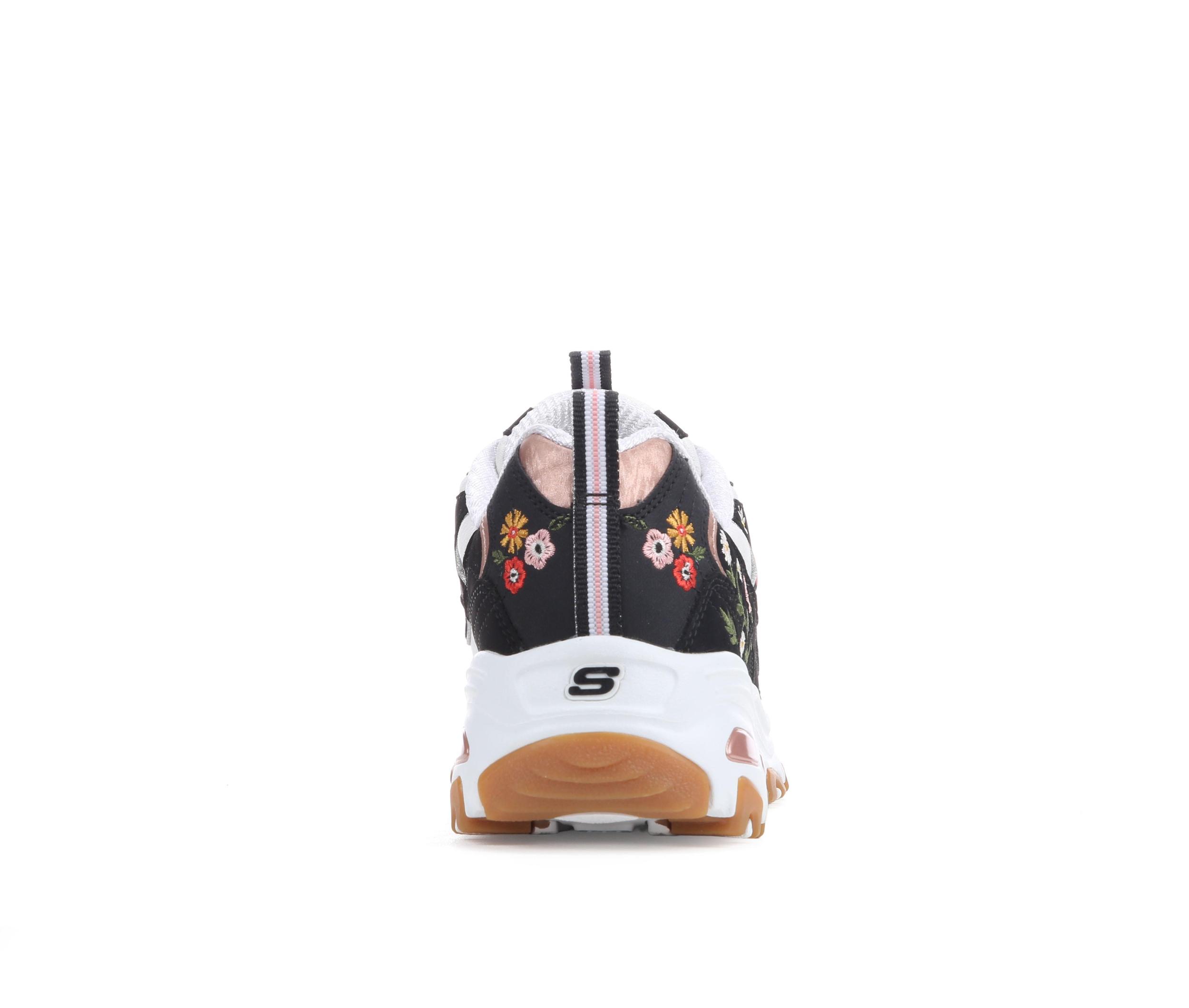 Women's Skechers 150553 Dlites Floral Sneakers Product Image