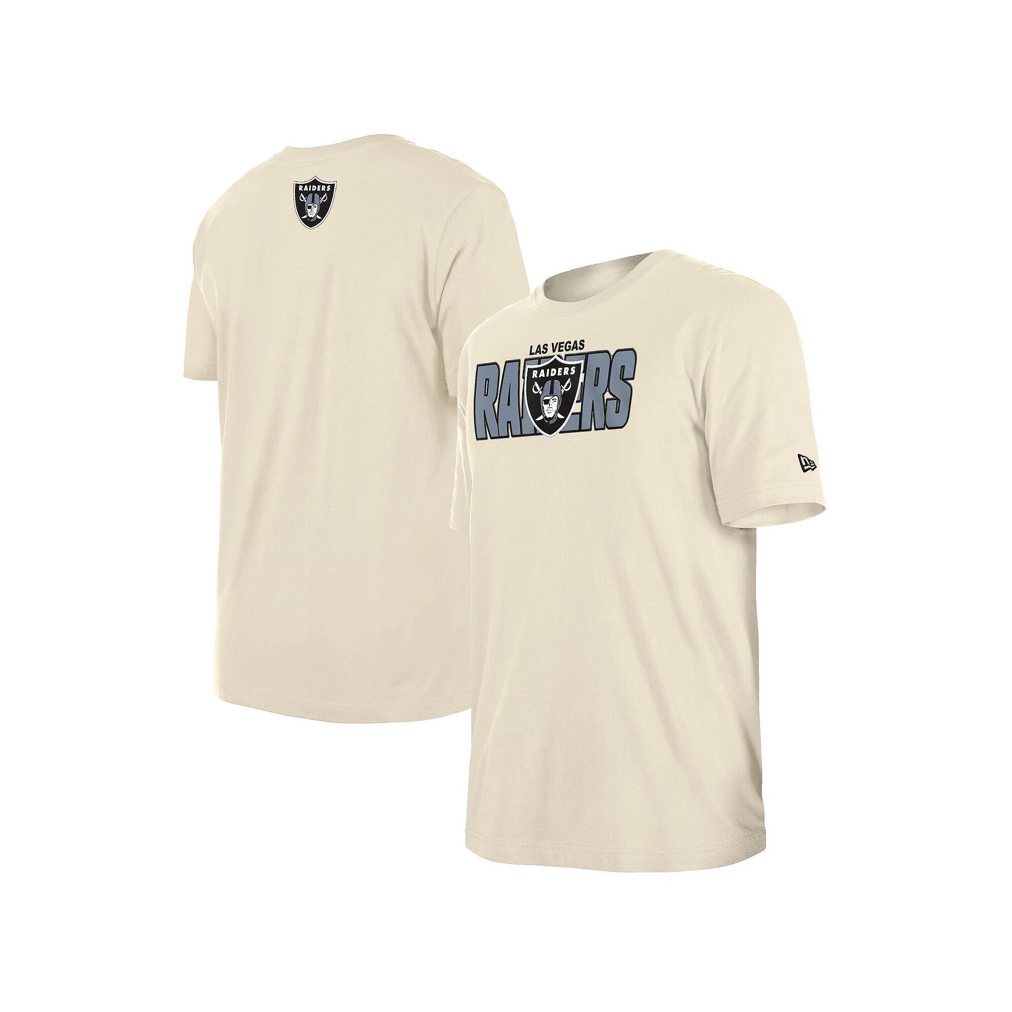Men's New Era  Cream Las Vegas Raiders 2023 NFL Draft T-Shirt, Size: Large, Lvr Beige Product Image