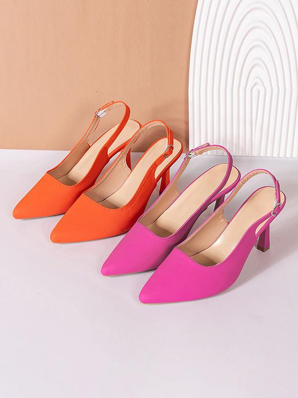 Belt Buckle Pointed-Toe Pumps Sandals Slider Sandals Sling Shoes Product Image