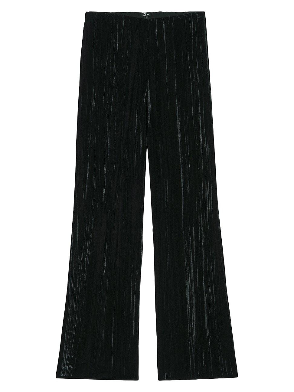 Womens Brissa Crinkled Velvet Pants Product Image