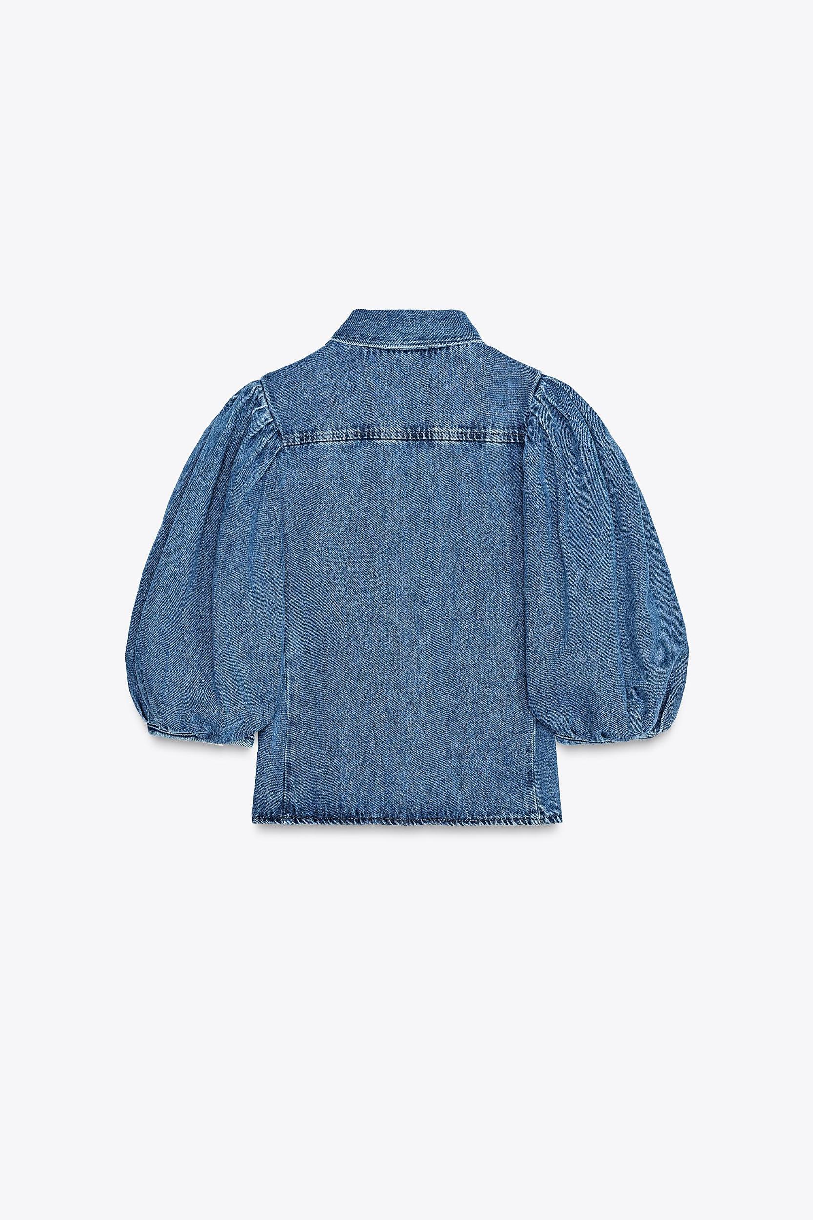 ZW COLLECTION DENIM BLOUSE Product Image