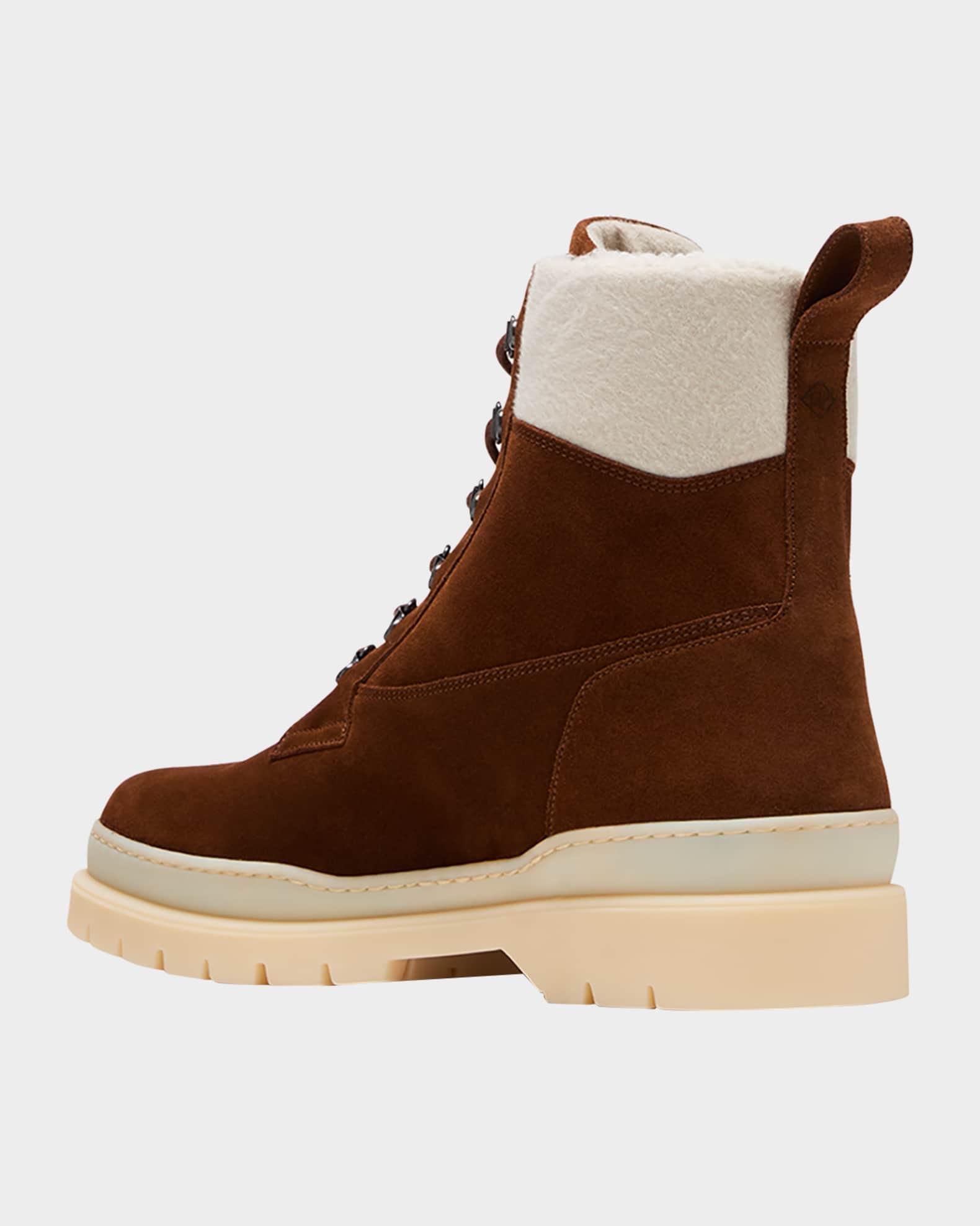 Men's Gravel Walk Suede Shearling Lace-Up Ankle Boots Product Image