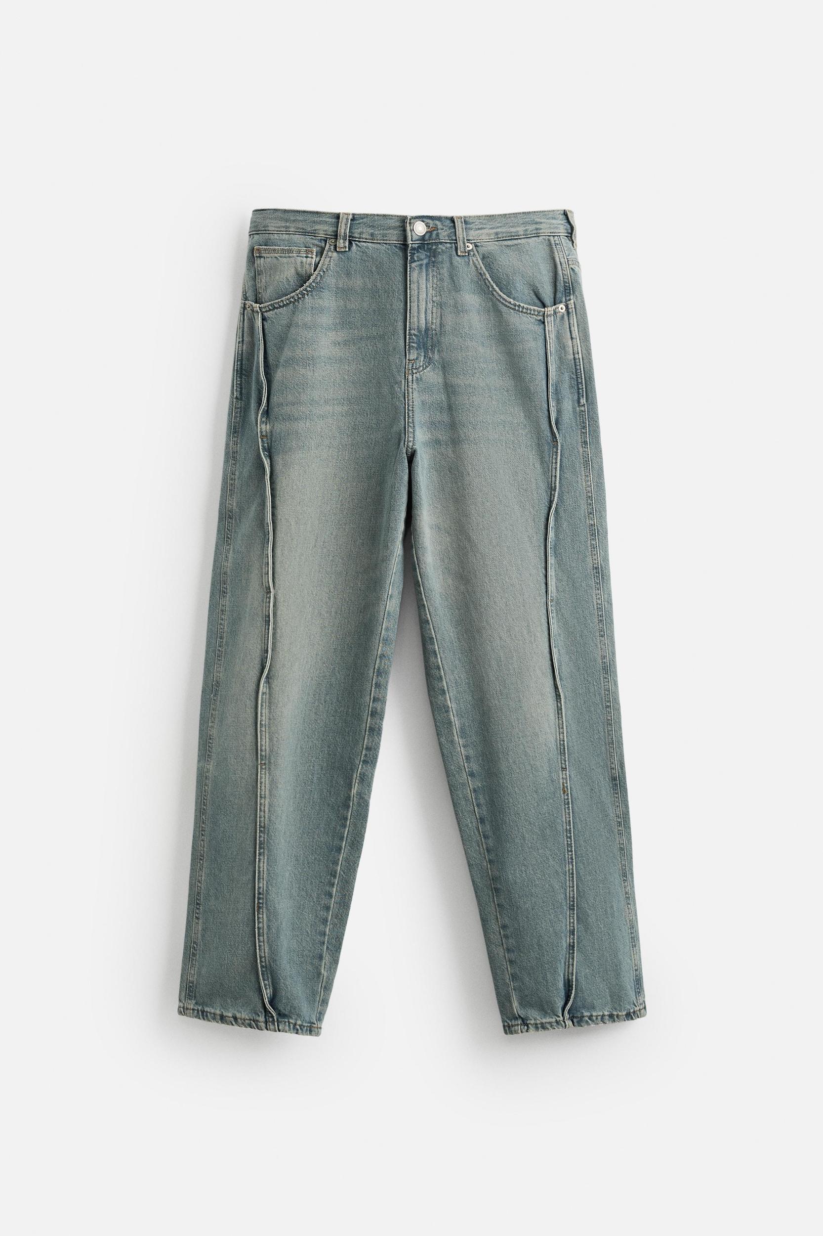 SEAMED BAGGY FIT JEANS Product Image