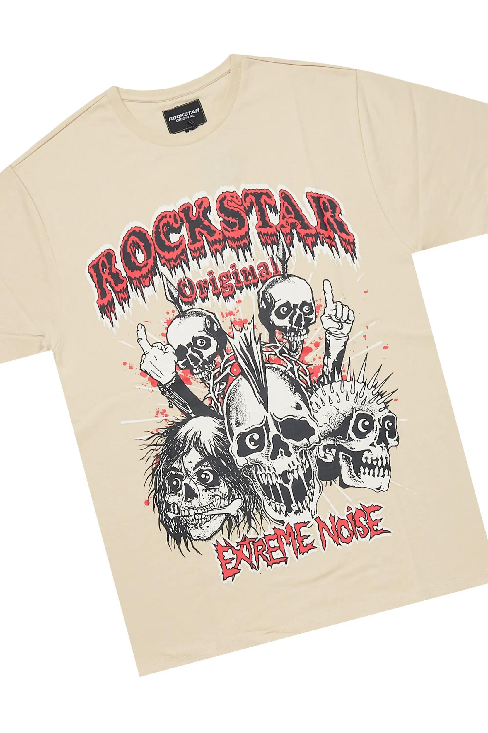 Tabor Beige T-Shirt/Short Set Male Product Image