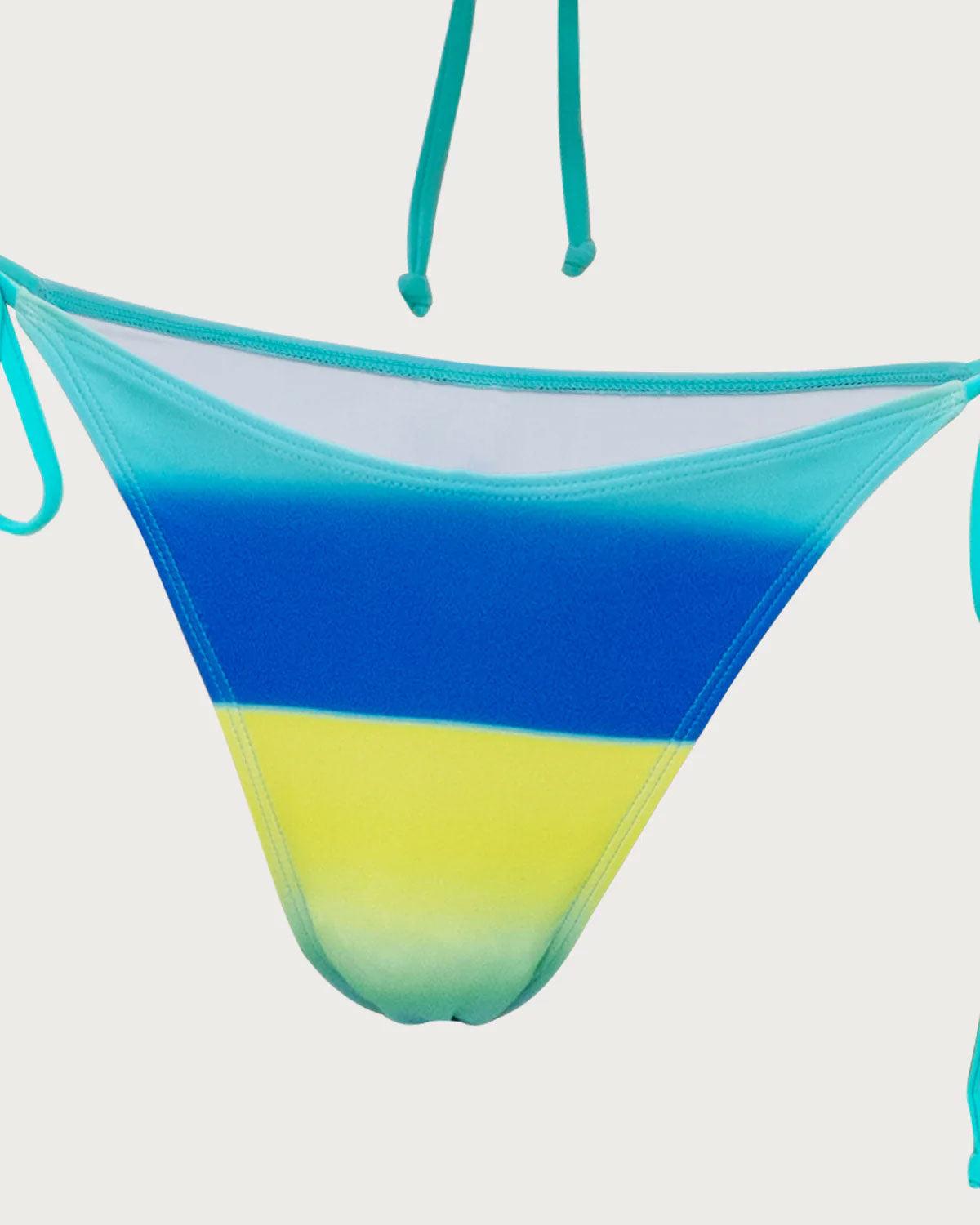 Blue Tie Dye Bikini Set Product Image