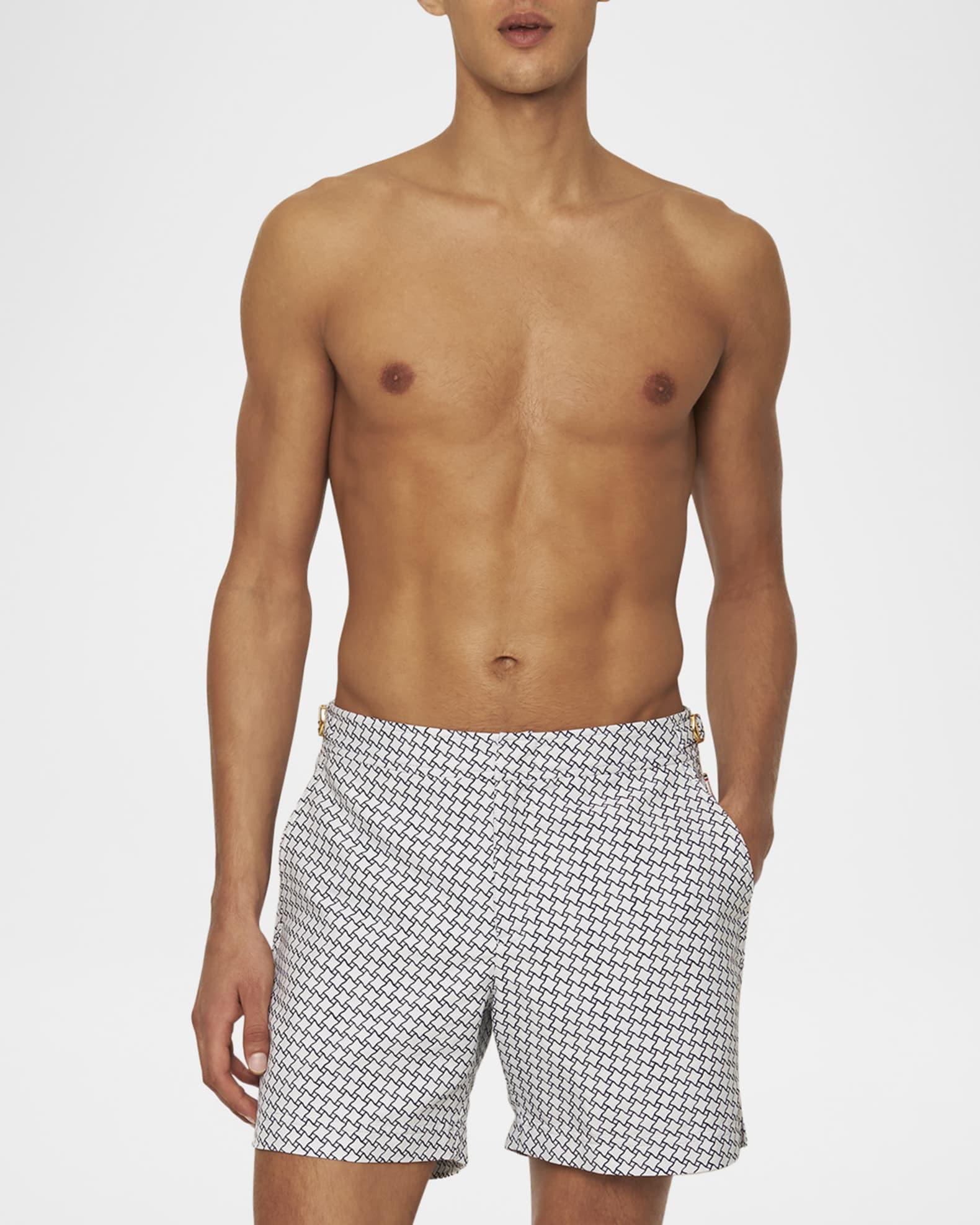 Men's Bulldog Jacquard Swim Shorts Product Image