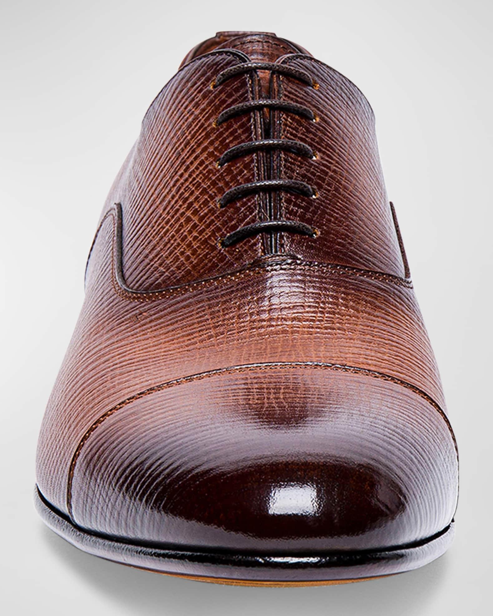 Men's Darian Textured Leather Oxfords Product Image