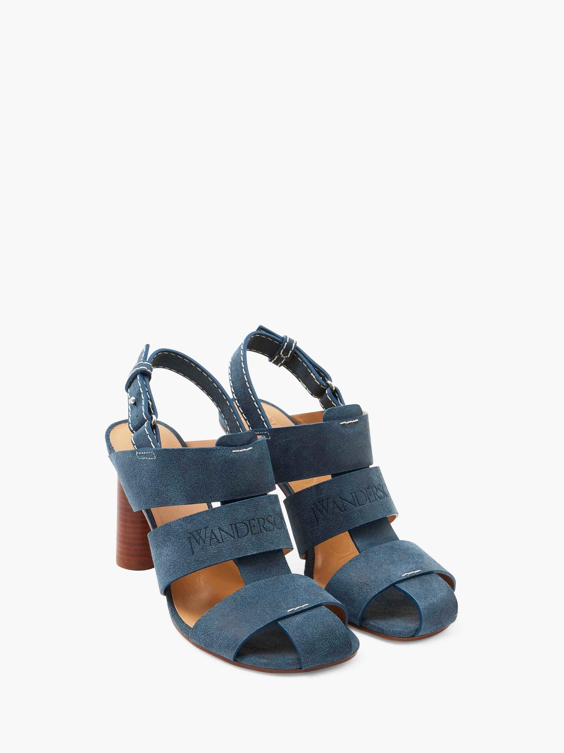 SUEDE HEELED FISHERMAN SANDALS Product Image