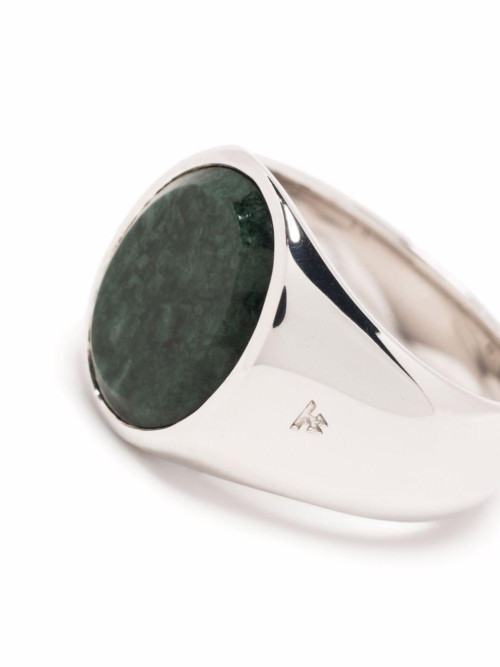 oval green marble ring Product Image