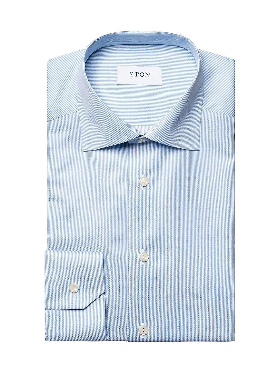 Mens Contemporary-Fit Fine Striped Twill Shirt Product Image