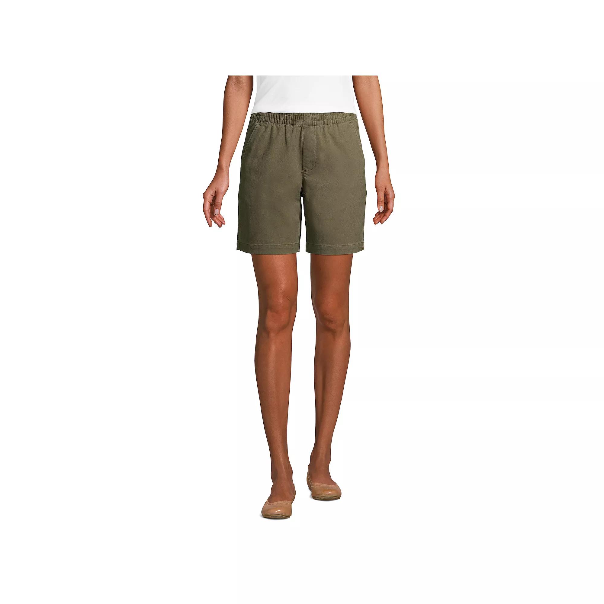 Women's Lands' End Pull-On Chino Shorts,  Product Image