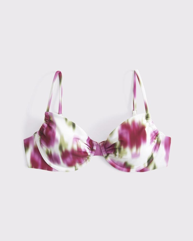 Ruched Underwire Bikini Top Product Image