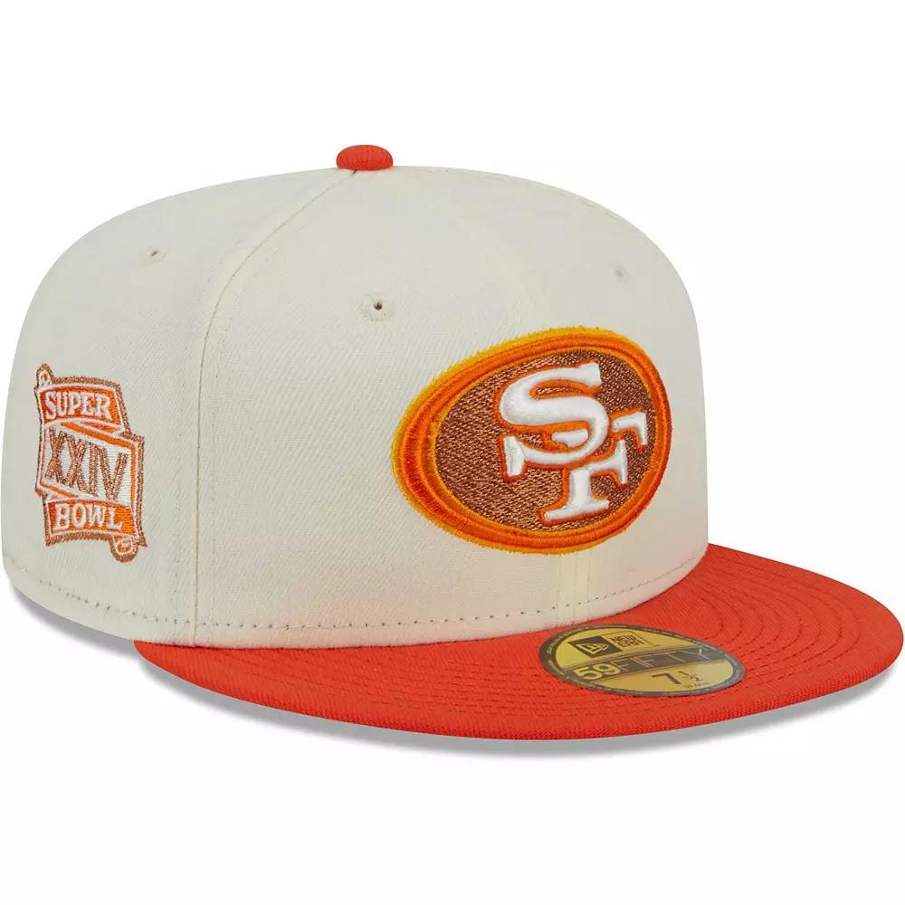 Men's New Era Cream/Scarlet San Francisco 49ers City Icon 59FIFTY Fitted Hat, Size: 8, Beige Product Image