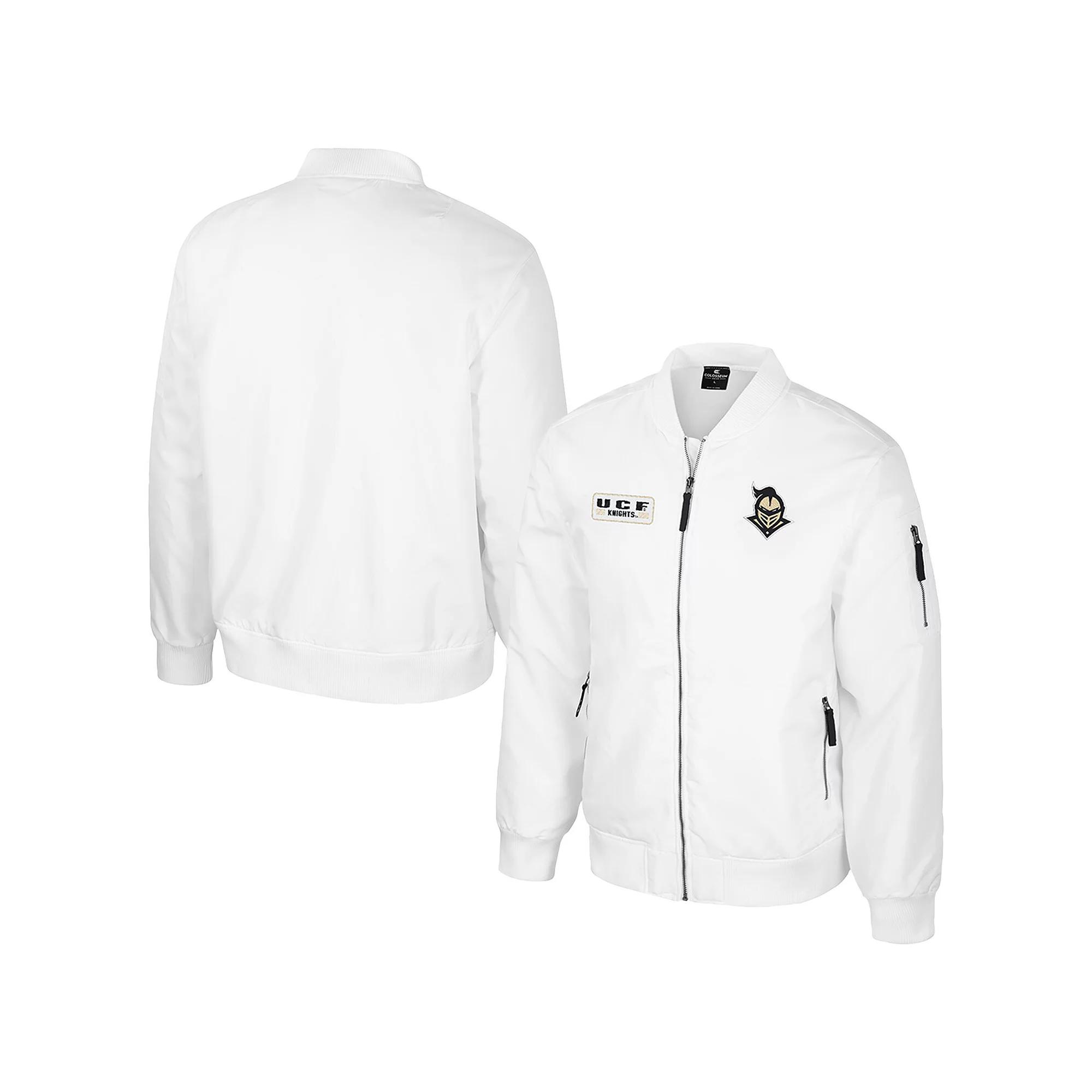 Men's Colosseum UCF Knights White Rabbit Full-Zip Bomber Jacket,  Product Image