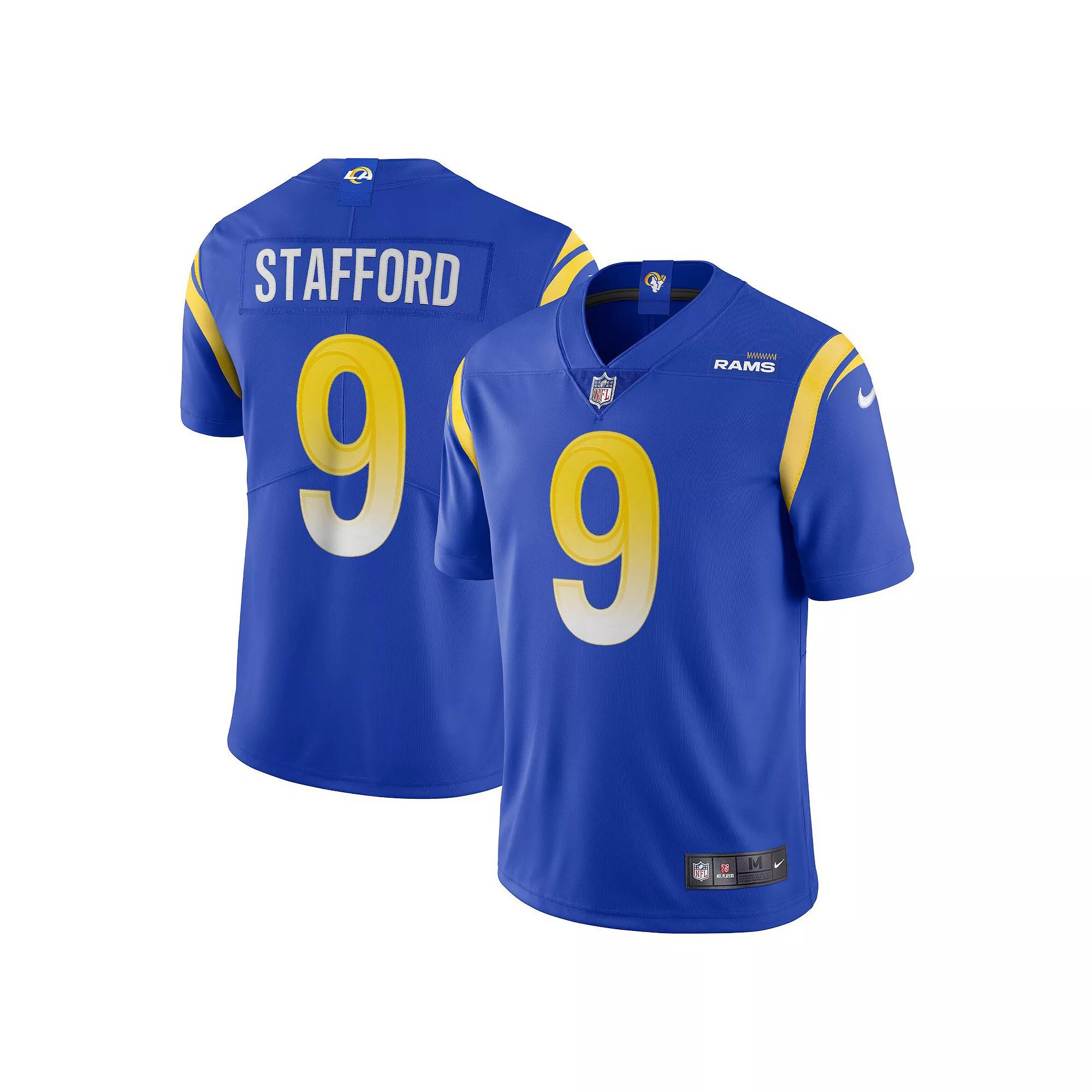 Men's Nike Matthew Stafford Royal Los Angeles Rams Vapor Limited Jersey,  Product Image